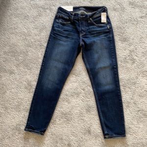 Silver cropped Avery jeans